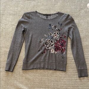 White House Black Market Textured Knit Top